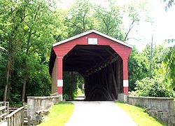 [photo, Foxcatcher Farms Covered Bridge, Tawes Drive, Fairview Hill Natural Resource Management Area (Cecil County), Maryland]