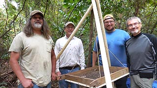 [photo, Lost Towns Project archeological team, Anne Arundel County, Maryland]