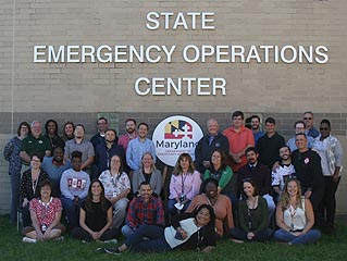 [photo, State Emergency Operations Center, Camp Fretterd Military Reservation, 5401 Rue Saint Lo Drive, Reisterstown, Maryland]