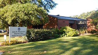 [photo, John R. Hargreaves District Court/Multi-Service Center, 207 South Third St., Denton, Maryland]