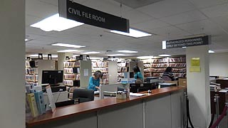 [photo, Civil File Room, Office of Circuit Court Clerk, Former Howard County Courthouse, 8360 Court Ave., Ellicott City, Maryland]