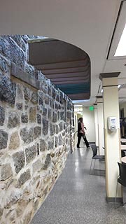 [photo, Hallway, Former Howard County Courthouse, 8360 Court Ave., Ellicott City, Maryland]