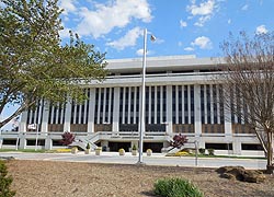 [photo, County Administration Building, Gov. Oden Bowie Drive, Upper Marlboro, Maryland]