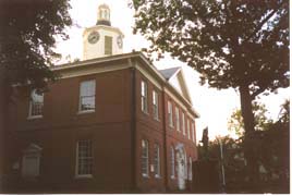 [photo, Talbot County Courthouse at dusk, 11 North Washington St., Easton, Maryland]